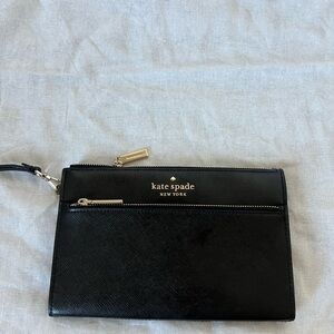 Kate Spade Black Leather Clutch